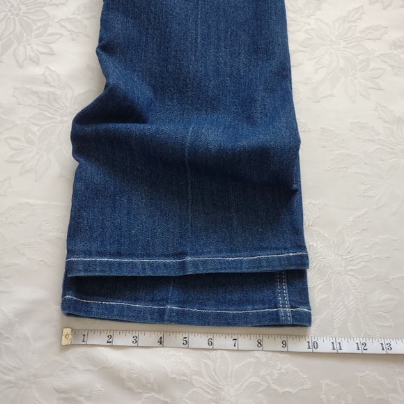 Cache crystals embellished flare wide leg jeans - Picture 8 of 10